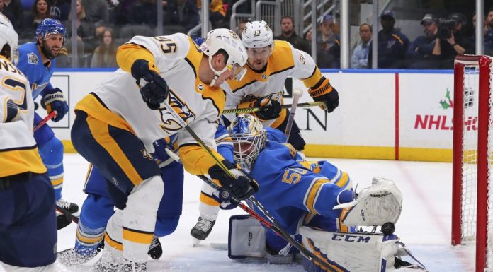 Predators snap 6-game losing streak with 4-2 win over Blues