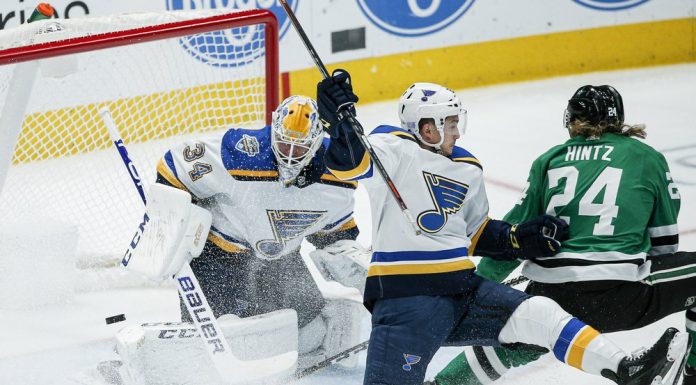 Ryan O’Reilly breaks tie, Blues beat Stars 3-1