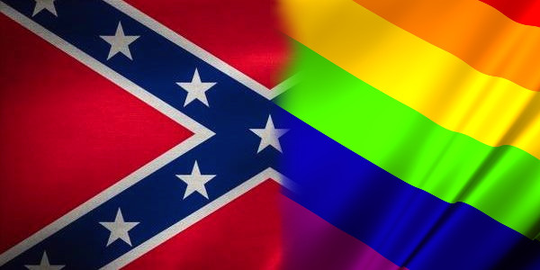 rainbow confederate flag