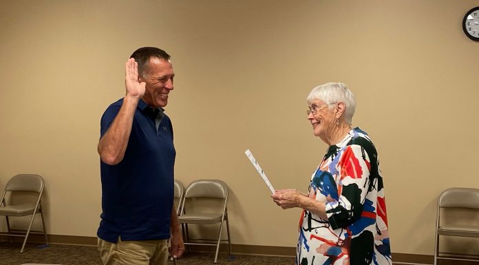 New hospital board member sworn in at TCMH During Texas County Memorial Hospital’s June board of trustees’ meeting, newly elected board member Steve Pierce, was sworn into office by Omanez Fockler, vice-chairperson.