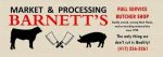 Barnett’s Meat Processing