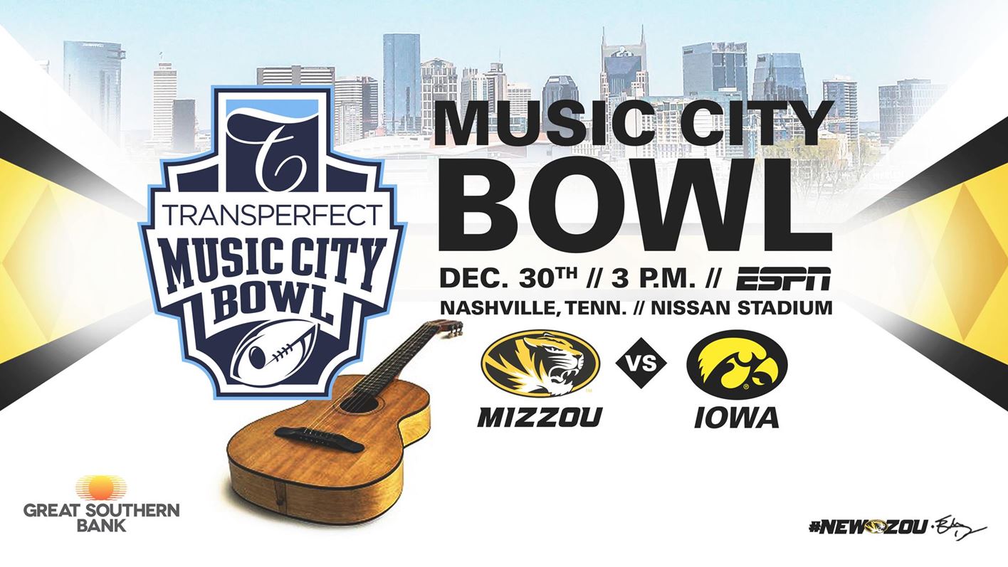 Mizzou Football Headed to TransPerfect Music City Bowl Ozark Radio News