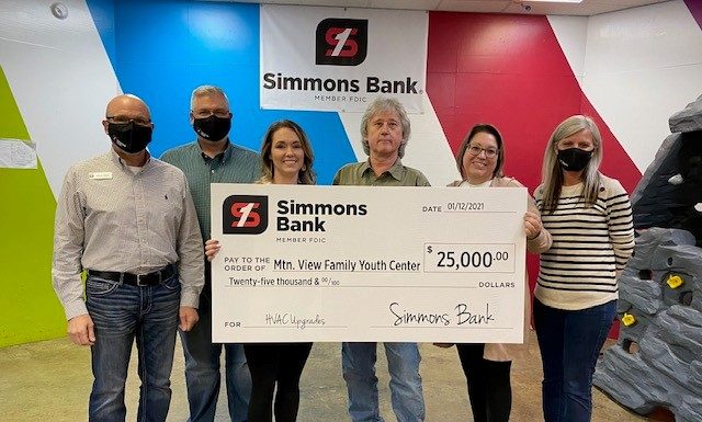 Mountain View Family Youth Center Awarded $25,000 Grant from Simmons First Foundation