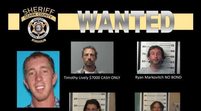 Ozark Co. Sheriff Department Most Wanted