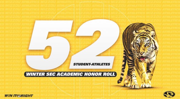 Mizzou Athletics Places 52 on Winter SEC Academic Honor Roll