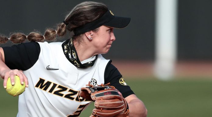 No. 19 Mizzou Softball’s Jenna Laird Again Earns SEC Weekly Honors