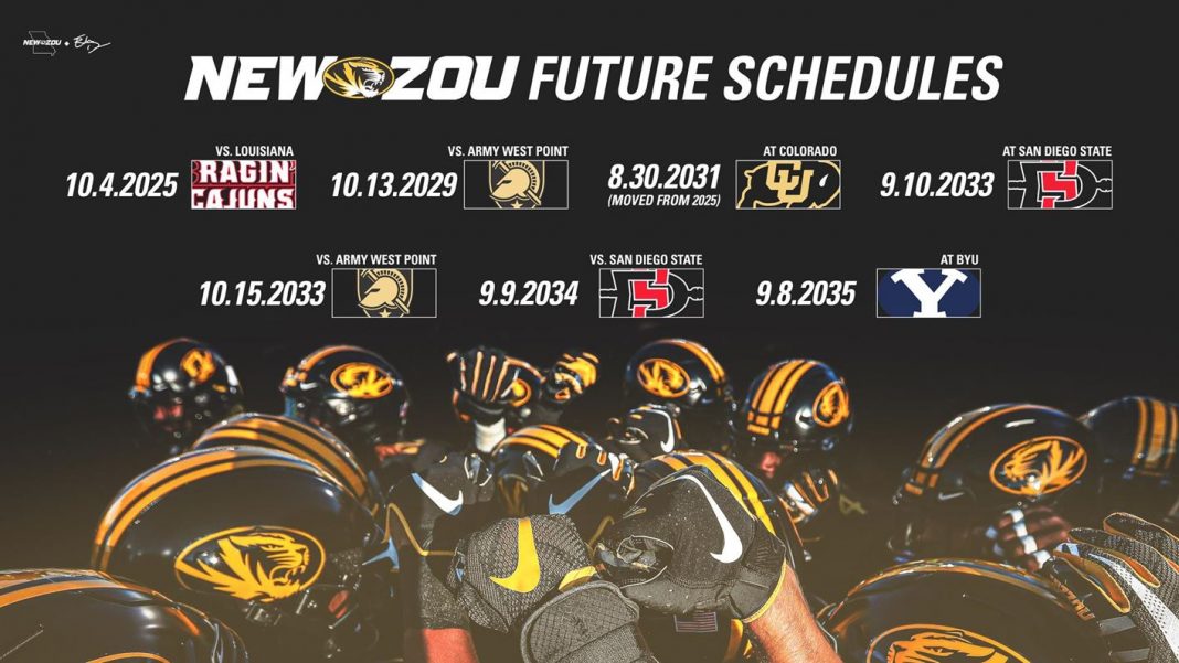 Mizzou Football Adds Opponents to Future SchedulesOzark Radio News