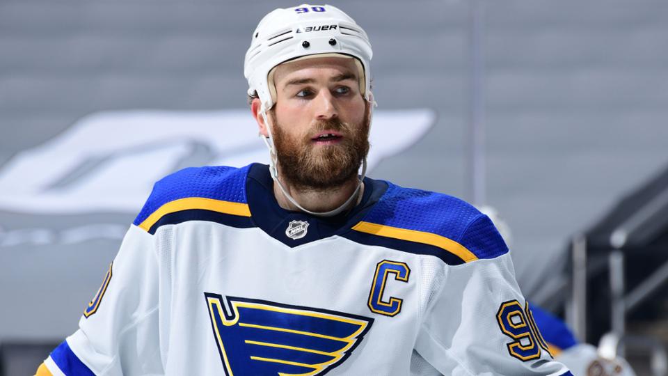 Members of the Blues organization, including captain Ryan O'Reilly