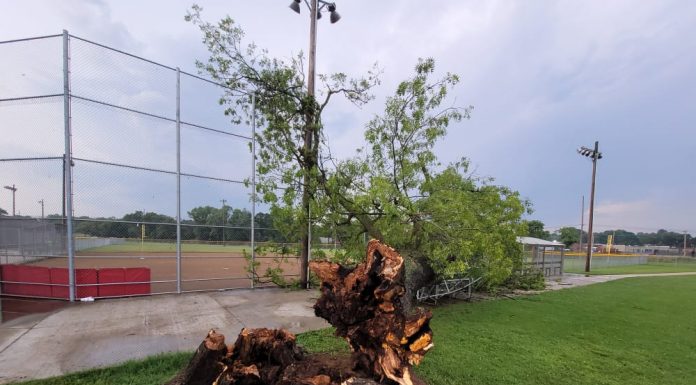 Friday Night Storm Damages Ballfield