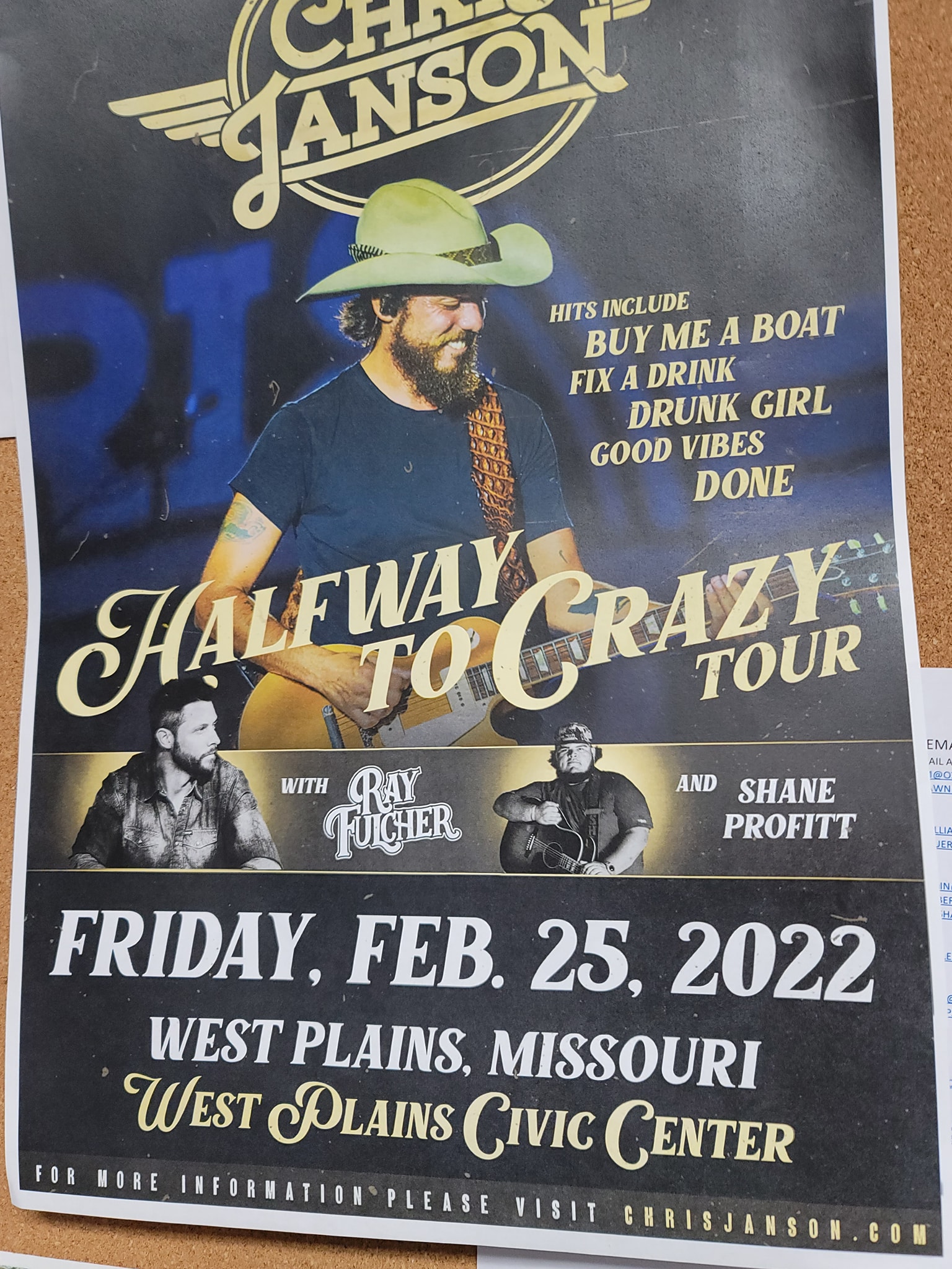 Chris Janson coming to West Plains Feb. 25, 2022 Ozark Radio News