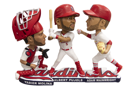 St. Louis Cardinals Adam Wainwright Albert Pujols and Yadier