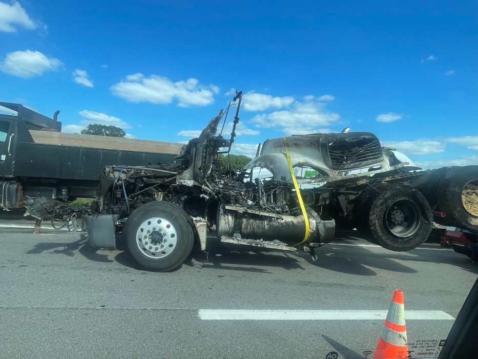 Semi Truck On Fire Near Pomona Slowed Traffic Thursday Ozark Radio News 8450