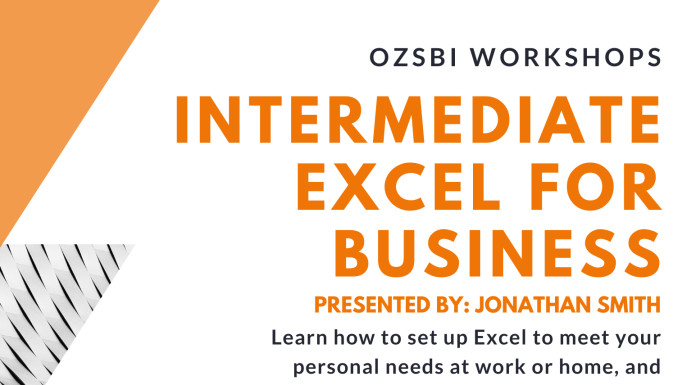 OzSBI To Hold Excel for Business Class Nov. 2nd
