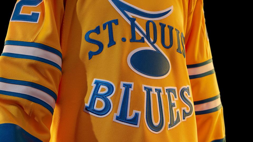 LOOK: St. Louis Blues reveal Heritage Jersey that they'll wear this season  