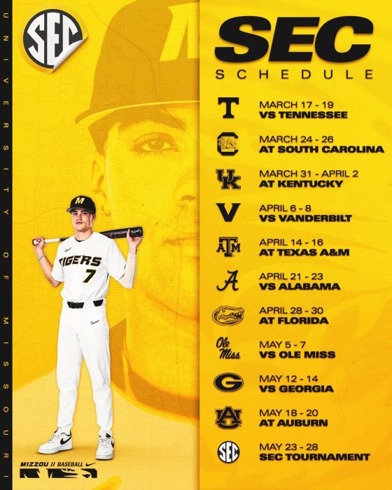 Baseball Unveils 2023 SEC Schedule Ozark Radio News