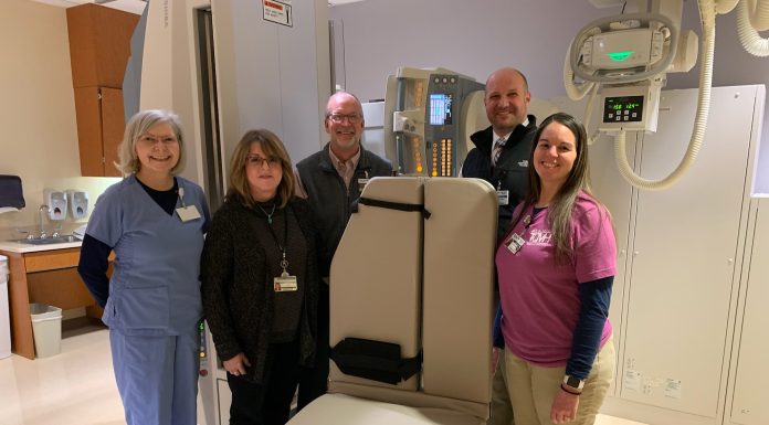 New Modified Barium Swallow Chair Purchased with Grant Funding