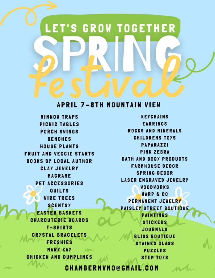 Mountain View Let’s Grow Together Festival Scheduled for April 7th8th