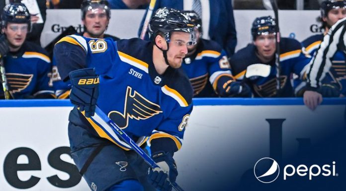 Vrana gets 1st goal for Blues in win against Sharks