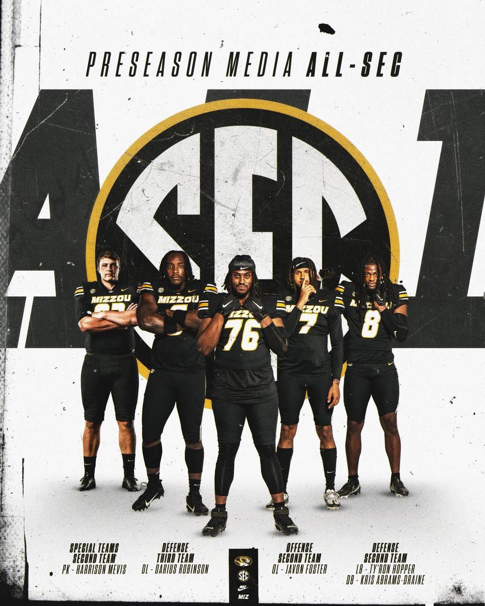 Athlon, Phil Steele Announce Preseason Awards Teams - University of  Missouri Athletics