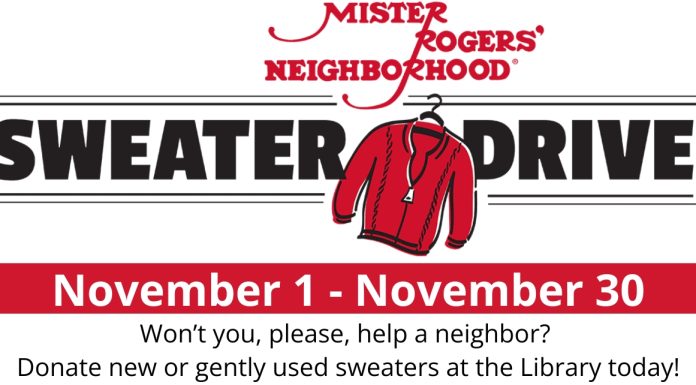 Arkansas PBS, Baxter County Library partner for Mister Rogers’ Neighborhood Sweater Drive