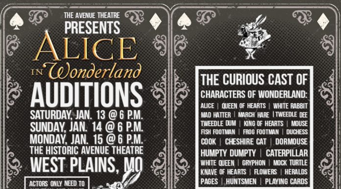 Auditions Announced for Avenue Theatre’s 2024 Production of “Alice in Wonderland”