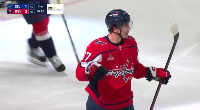 Oshie hat trick sparks Capitals to win against Blues