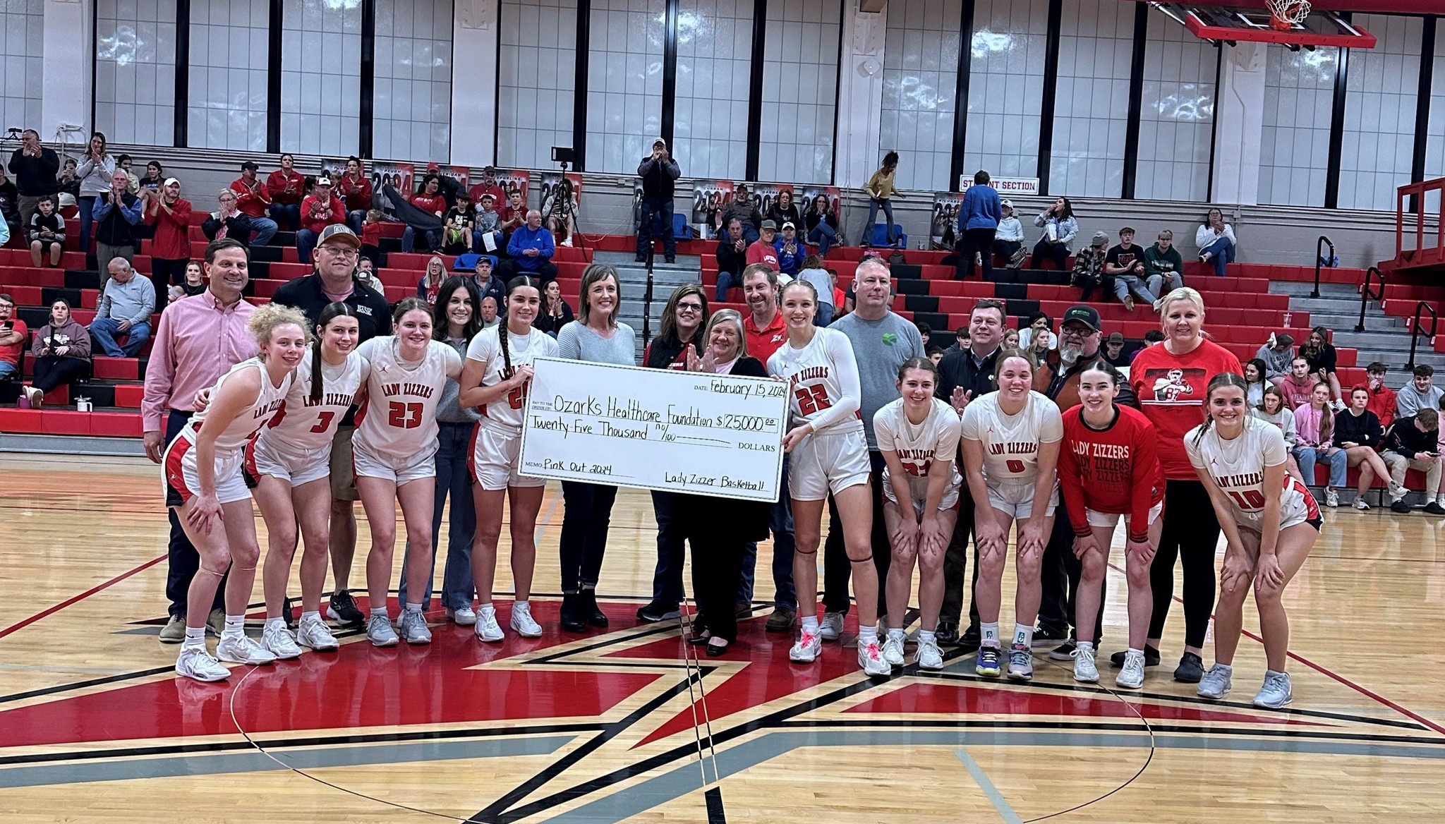 Lady Zizzer Pink Out Game Raises 25000 Ozark Radio News