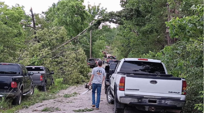 Storm Shelters Opening Doors and Emergency Services Cleaning Up After Multiple Tornadoes