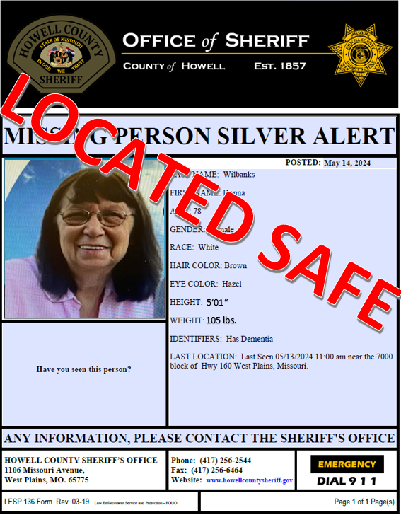 Missing Persons Silver Alert: Donna Wilbanks