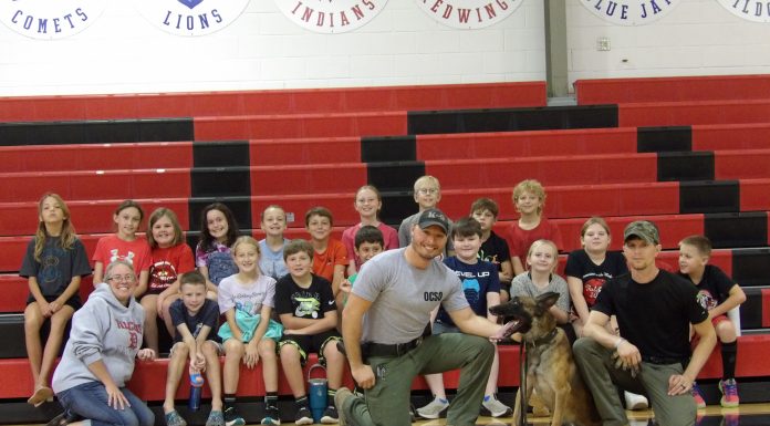 Dora Fourth-Graders Fundraiser Brings K9 Hero to the Classroom – Watch A Practice With A Deputy In A Bite Suit