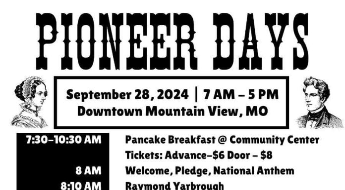 Mountain View Chamber of Commerce Announces 34th Annual Pioneer Days Schedule