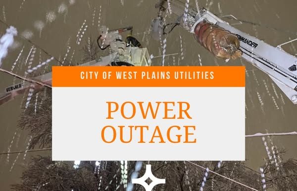 Areas of West Plains Without Power; City Provides Flood Alert