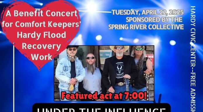 City of Hardy, AR. Organizing Concert to Flood & Storm Victims