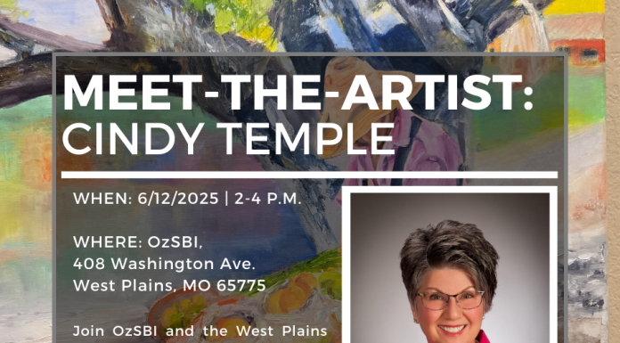 Cindy Temple’s Artwork on Display at OzSBI Through June