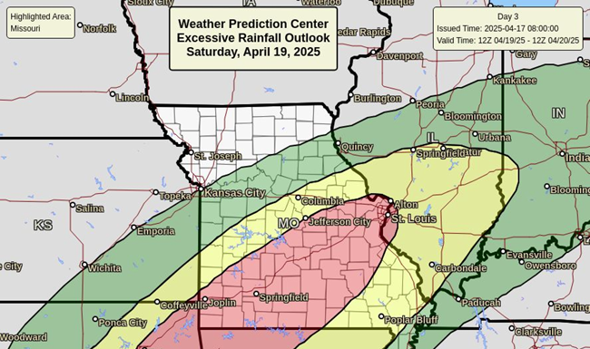 Excessive Rainfall Chances Increase, NWS Says