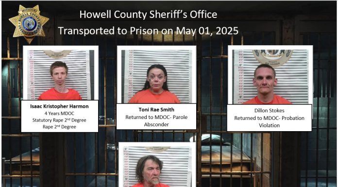 Howell County Announces Inmate Transports