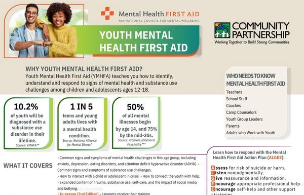 Free Mental Health First Aid Training