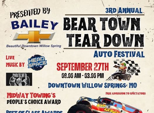 Bear Town Tear Down this Saturday