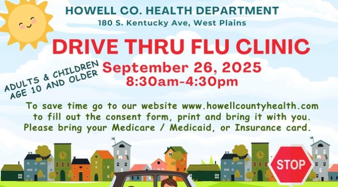 Howell County Health Department to Host Drive Thru Flu Vaccination Clinic