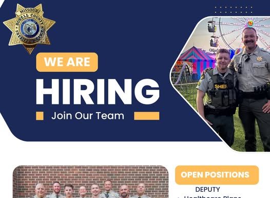 Howell County Sheriff’s Department Hiring Deputies