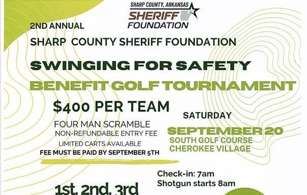 Swinging for Safety: Golf Tournament to Support Sharp County Sheriff Foundation