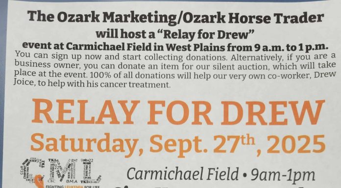 “Relay for Drew” this Weekend in West Plains