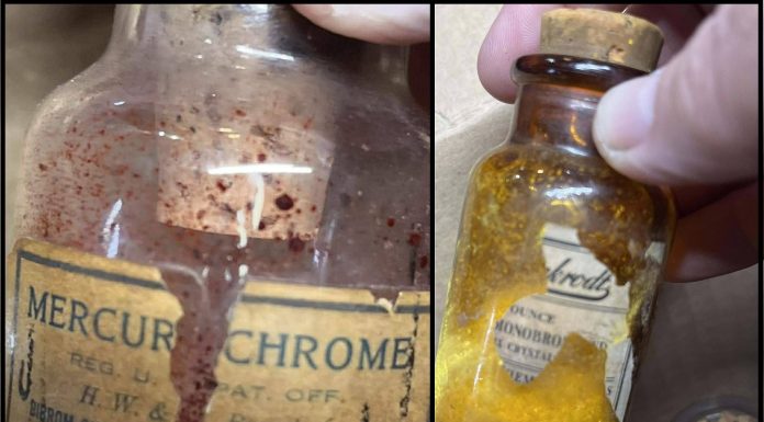 Dangerous Chemicals Found in Auctioned Antique Bottles