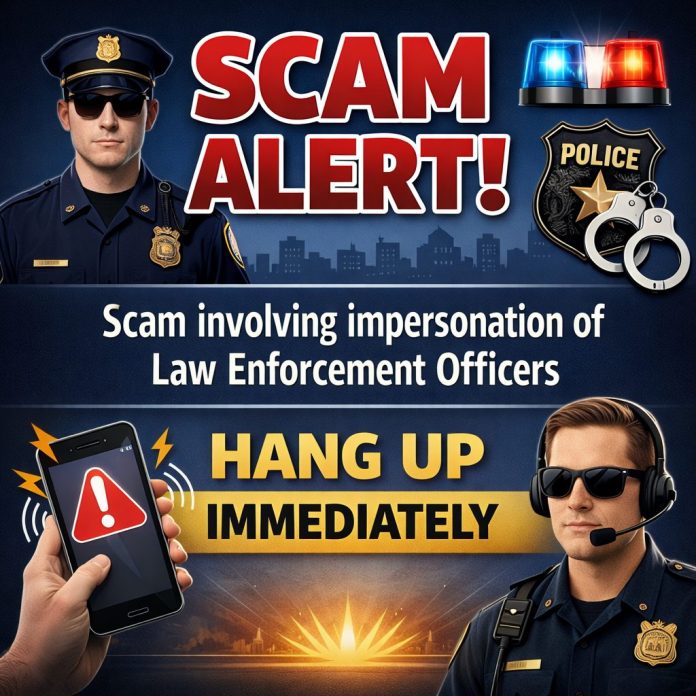 Scam Alert Impersonation of LEO Law Enforcement 1