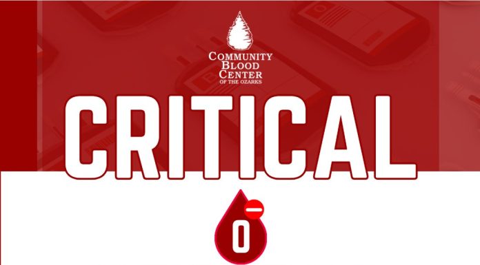 Community Blood Center of the Ozarks Critically Seeking O-Negative Blood