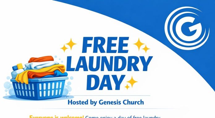 Laundry Land and Genesis Church Team Up to Provide Free Laundry Saturday 10-2