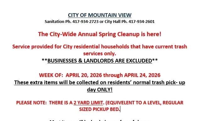 City Cleanup This Week in Mountain View