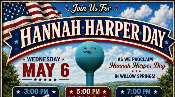 Hannah Harper Scheduled for May 6th in Willow Springs