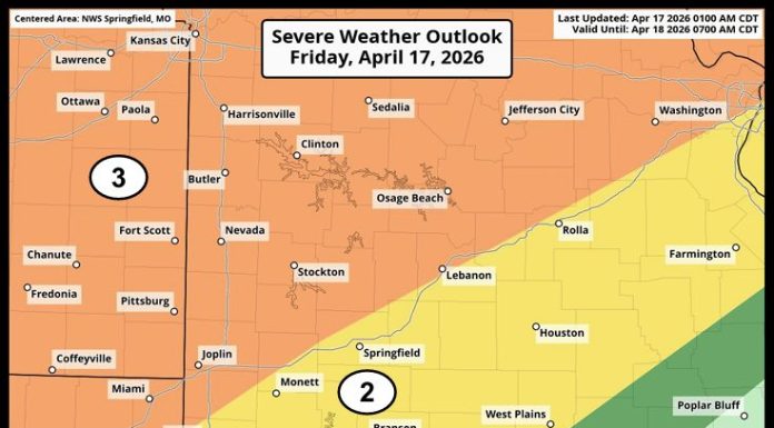 Storm Risk Tonight Lies at 2/5, Per NWS