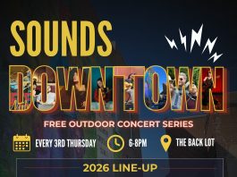 “Sounds Downtown” Event Series Kickoff One Month Away